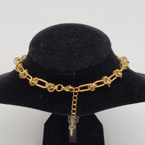 Louis Vuitton Gold Padlock w/Unbranded Stainless Steel 18k Plated Chain&Bracelet - Picture 6 of 13